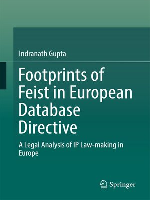cover image of Footprints of Feist in European Database Directive